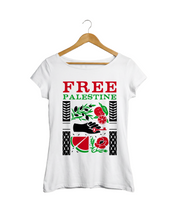 Carica l'immagine nel visualizzatore di Gallery, T-shirt "FREE PALESTINE" BIO
