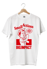 Carica l'immagine nel visualizzatore di Gallery, T-shirt "Small actions"  BIO
